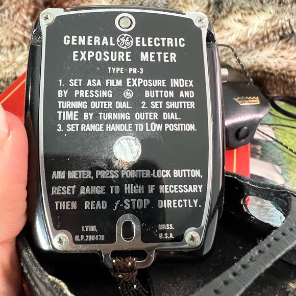 Vtg General Electric Photography Exposure Light Meter Type Pr-3 in Lot Of 2 - Picture 6 of 10